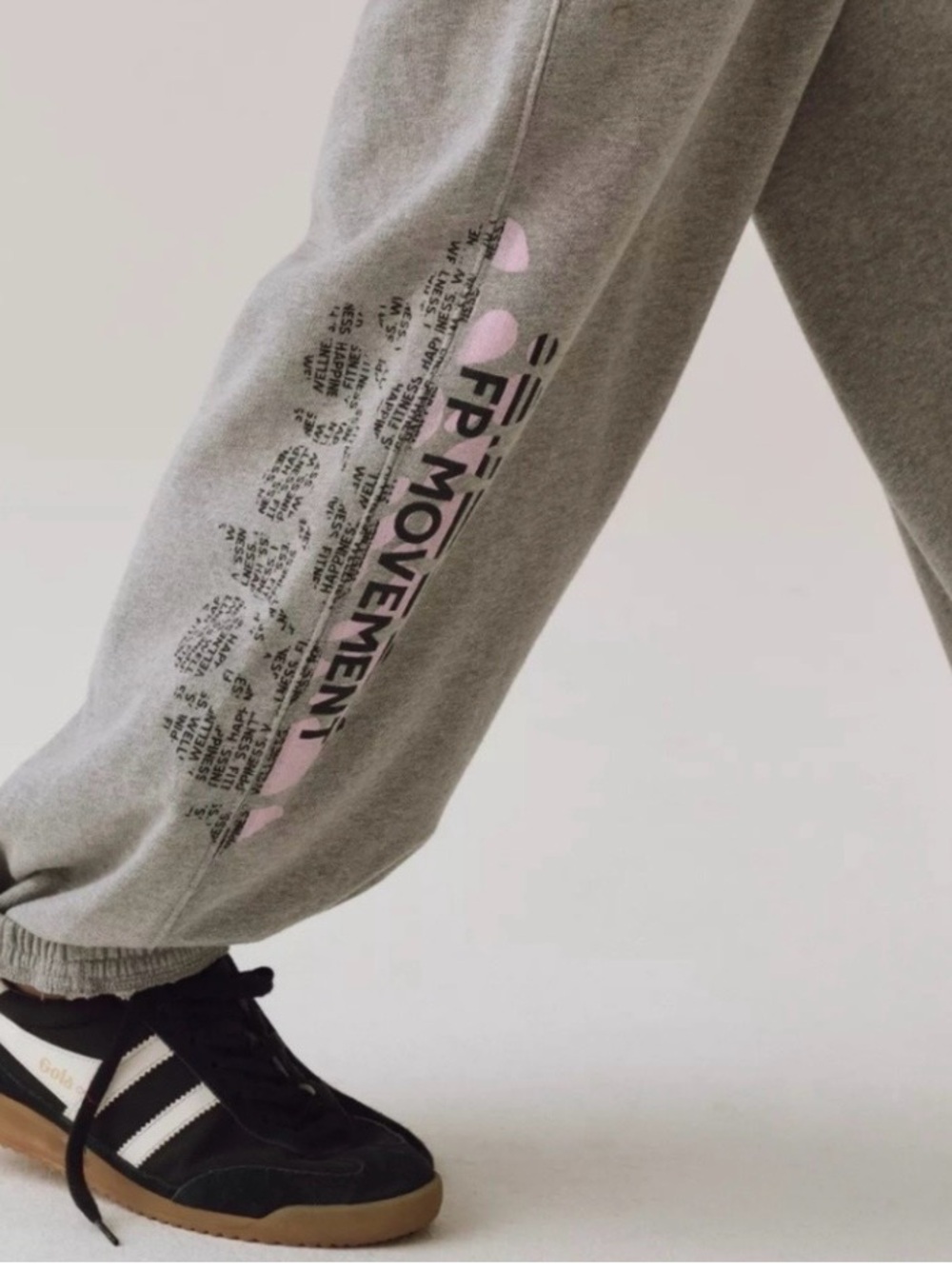 FP Movement by Free People Gray Joggers w All Star Logo